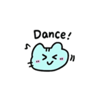 へんなあおいろのねこ みずいろかも（個別スタンプ：9）