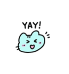 へんなあおいろのねこ みずいろかも（個別スタンプ：12）