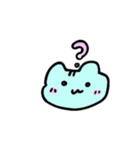 へんなあおいろのねこ みずいろかも（個別スタンプ：24）