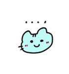 へんなあおいろのねこ みずいろかも（個別スタンプ：31）