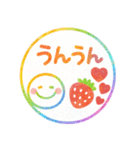 ポンと使えるハンコ風♡毎日スマイル（個別スタンプ：3）