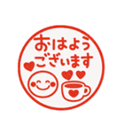 ポンと使えるハンコ風♡毎日スマイル（個別スタンプ：9）