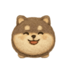 まんまるしば犬（個別スタンプ：1）