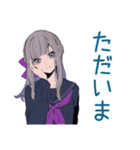 ミステリアス女子高生★筋トレ（個別スタンプ：9）