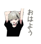 金髪男子の♡毎日あいさつ（個別スタンプ：7）