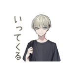 金髪男子の♡毎日あいさつ（個別スタンプ：10）