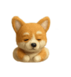 毛糸のコーギー（個別スタンプ：7）
