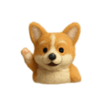 毛糸のコーギー（個別スタンプ：8）
