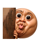 顔文字くん 13 (写実バージョン)（個別スタンプ：16）