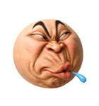 顔文字くん 13 (写実バージョン)（個別スタンプ：21）