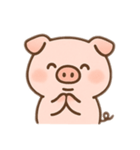 かわいいぶたのゆるふわスタンプ文字なし（個別スタンプ：1）