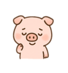 かわいいぶたのゆるふわスタンプ文字なし（個別スタンプ：9）