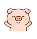 かわいいぶたのゆるふわスタンプ文字なし（個別スタンプ：10）