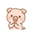 かわいいぶたのゆるふわスタンプ文字なし（個別スタンプ：21）