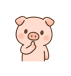 かわいいぶたのゆるふわスタンプ文字なし（個別スタンプ：26）