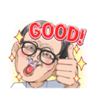 お疲れ眼鏡（個別スタンプ：3）