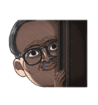 お疲れ眼鏡（個別スタンプ：37）