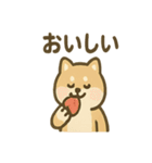 ぬくぬくこたつ柴犬さんの冬だより（個別スタンプ：4）