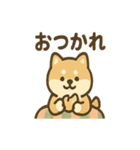 ぬくぬくこたつ柴犬さんの冬だより（個別スタンプ：10）