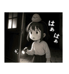 女の子と小鳥 オカルト・怪現象（個別スタンプ：20）