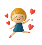 mottoの3Dぱっつんボブガール♡敬語（個別スタンプ：11）
