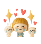 mottoの3Dぱっつんボブガール♡敬語（個別スタンプ：12）