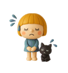 mottoの3Dぱっつんボブガール♡敬語（個別スタンプ：37）