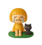 mottoの3Dぱっつんボブガール♡敬語（個別スタンプ：38）