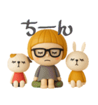 mottoの3Dぱっつんボブガール♡敬語（個別スタンプ：39）