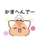 播州弁のアビシニアンとシマエナガ（個別スタンプ：3）