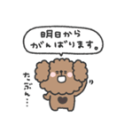 トイプードルさん◎やる気の出ない日 2日目（個別スタンプ：8）