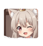 紫リボンとボクシングセット（個別スタンプ：3）