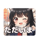 紫リボンとボクシングセット（個別スタンプ：4）