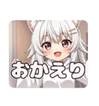 紫リボンとボクシングセット（個別スタンプ：5）