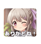 紫リボンとボクシングセット（個別スタンプ：24）