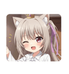 紫リボンとボクシングセット（個別スタンプ：29）