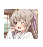 紫リボンとボクシングセット（個別スタンプ：32）