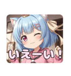 ピンク制服はちみとみなみありさ（個別スタンプ：32）