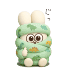 可愛すぎる冬3D太っちょうさぎ（個別スタンプ：2）