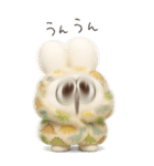 可愛すぎる冬3D太っちょうさぎ（個別スタンプ：6）