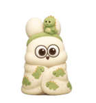 可愛すぎる冬3D太っちょうさぎ（個別スタンプ：10）
