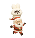 可愛すぎる冬3D太っちょうさぎ（個別スタンプ：29）