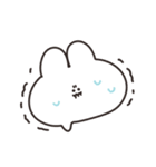 リアクションするうさちゃん 文字なしver（個別スタンプ：3）