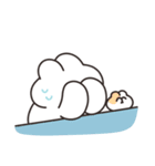 リアクションするうさちゃん 文字なしver（個別スタンプ：7）