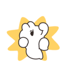 リアクションするうさちゃん 文字なしver（個別スタンプ：21）