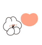 リアクションするうさちゃん 文字なしver（個別スタンプ：28）