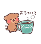 ふわもこトイプードル おおらかにいこう（個別スタンプ：6）
