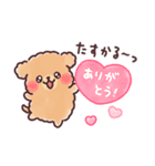 ふわもこトイプードル おおらかにいこう（個別スタンプ：22）