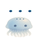かわいいクラゲの日常使える韓国語スタンプ（個別スタンプ：22）