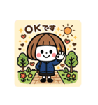 ちょっとおしゃれなミニキャラ【秋】（個別スタンプ：7）
